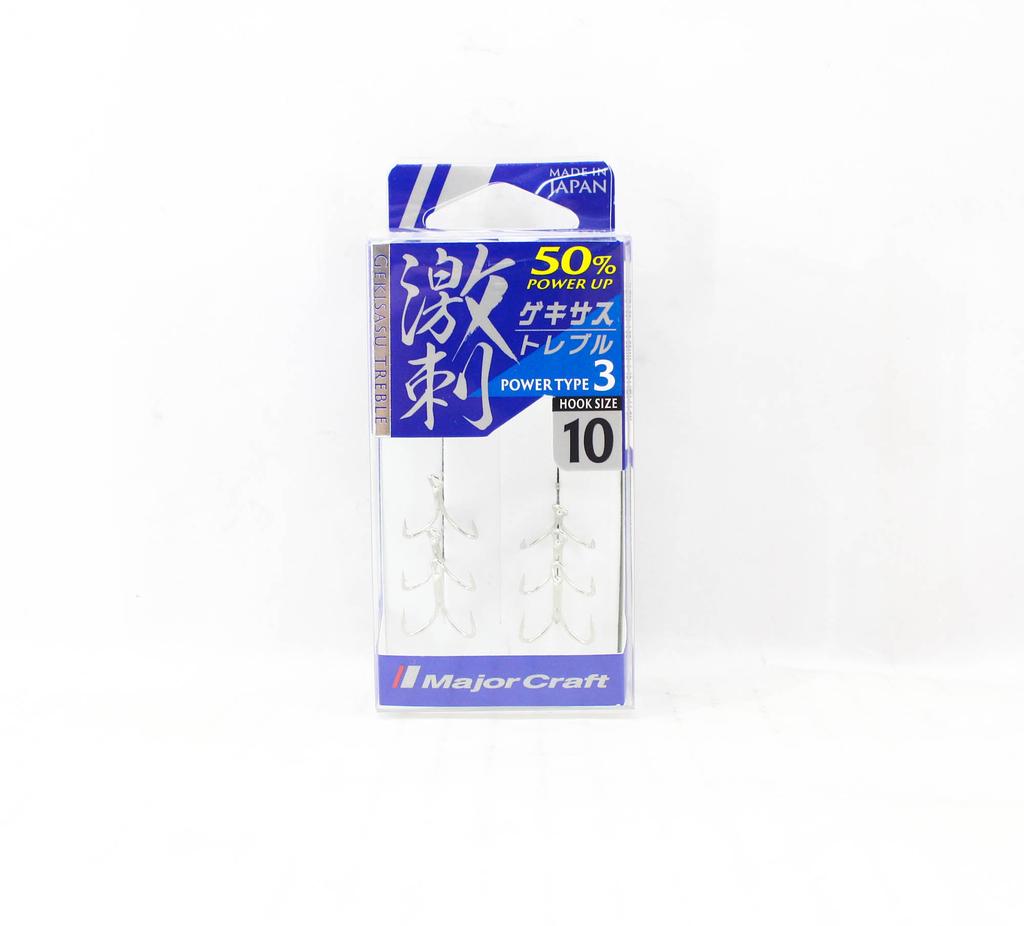 Major Craft GHT-3TN Treble Hook Power 3 Size 10 (3254)