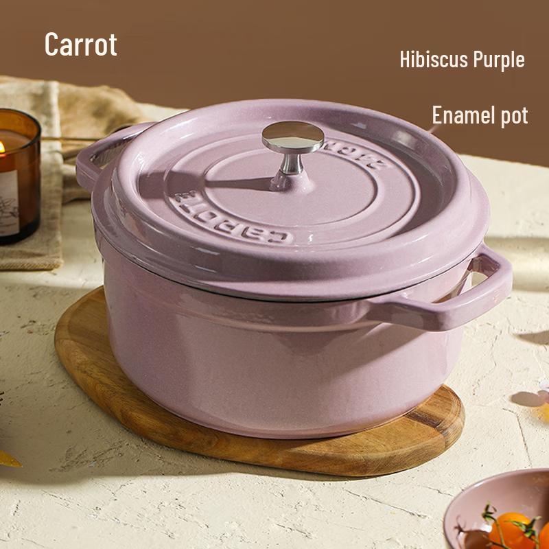 Carlotte Cast Iron Enamel Stew Pot