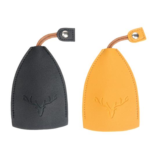 2Pcs Key Holder Pull-Out Key Case Protective Keychain Pendant Faux Leather Hidden Key Chain