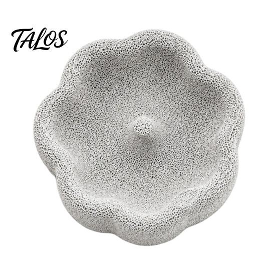 Stable Bird Cage Accessory Pumice Stone Bowl, Spill Proof Parrot Water Calcium Rich, Feeding Bowl Food Dish, Feeder for Cockatiel Conure Parakeet Claw
