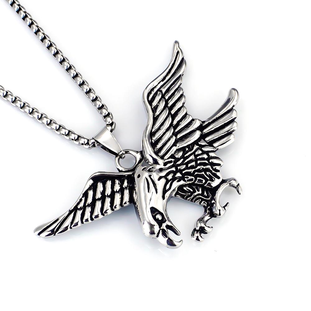 

Европейско-американский стиль Ожерелье с подвеской в виде знака зодиака Тигр: Мужские украшения в стиле хип-хоп из нержавеющей стали