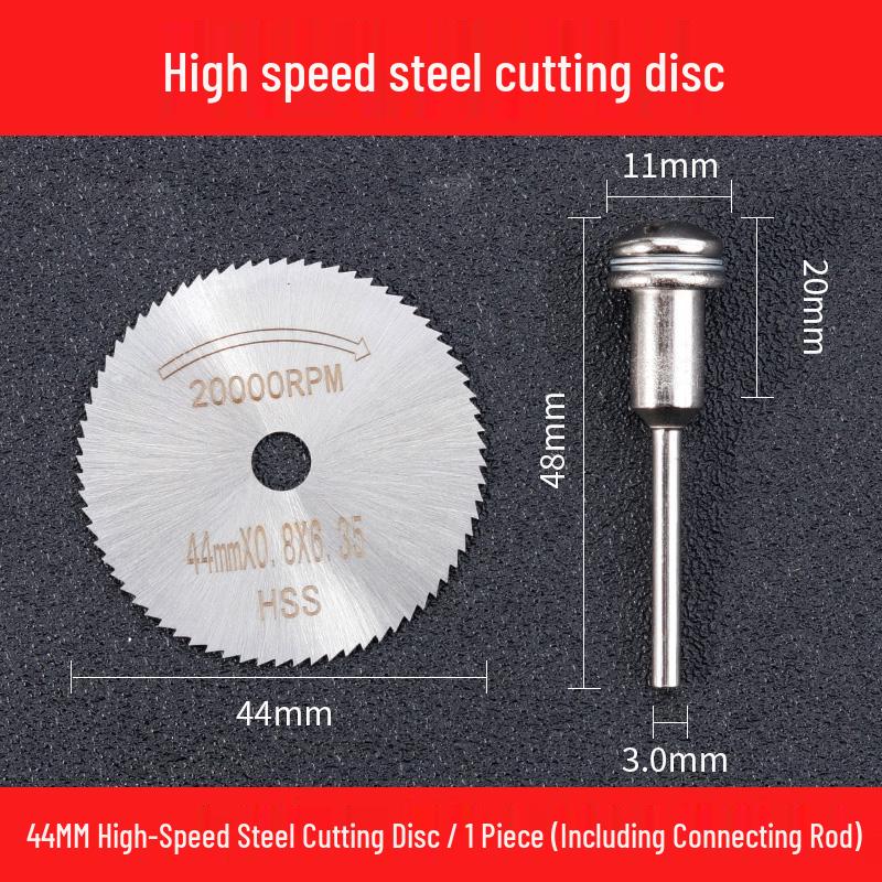 Small HSS Circular Saw Blade for Mini Electric Drill/Grinder - High-Speed Steel for Woodworking and Metal Cutting