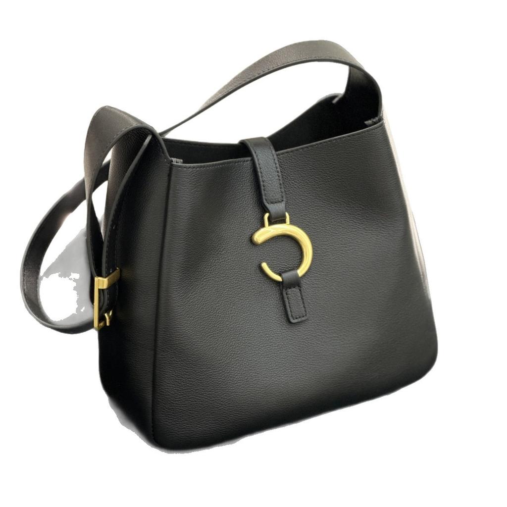Spring/Summer 2025 new style laid-back, simple and fashionable single-shoulder bag and handbag, a versatile bucket bag for women's commuting