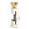 Solid Brass Steel Ruler Positioning Tool Fixed Block Angle Woodworking Line Locator Steel Ruler Stop Fence