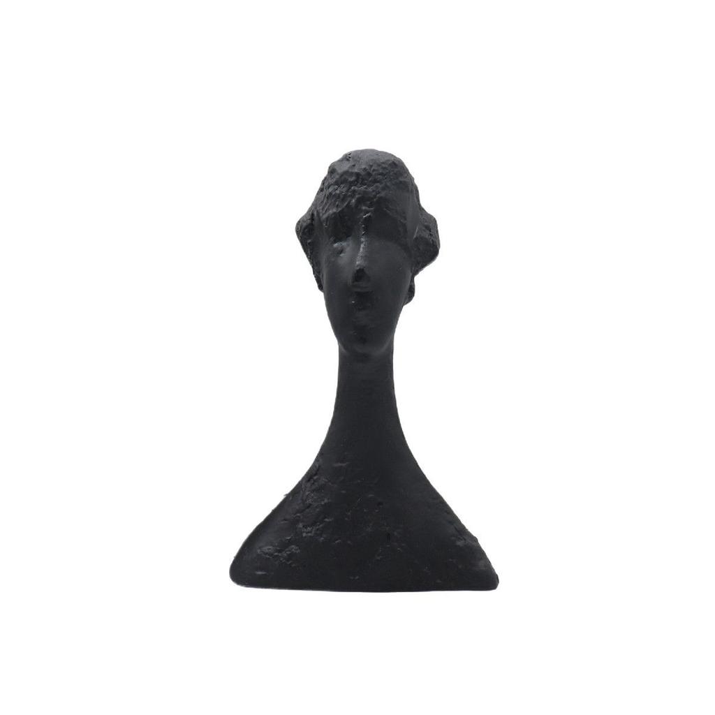 Modern Black White Female Portrait Resin Sculpture Ornaments Model Room Figurines Decoration Items Home Desk Statue Accessories