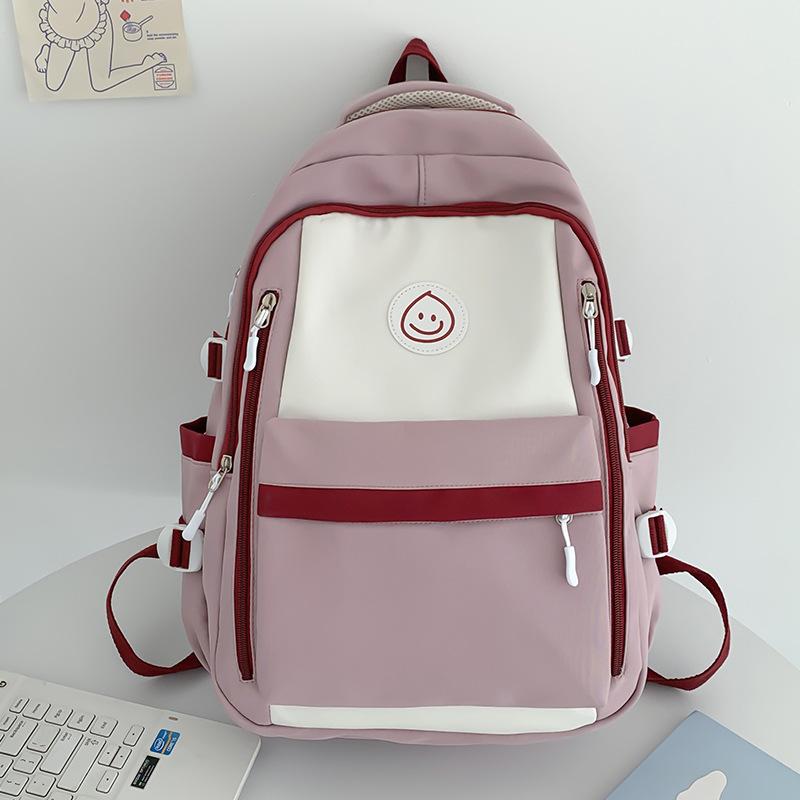 Middle School Students College Students Water Drops Junior High School Girls Primary School Students Contrasted Backpacks