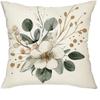Blumen-Blattmuster Druck Kissenbezug Modern Minimalistisch Haus Schlafzimmer Zimmer Dekoration Wohnzimmer Sofa Kissenbezug
