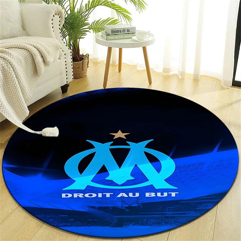 1pc Football Team (75) Design Printed Area Round Carpet for Bedroom Living Room Home Decor Rugs Mat Non Slip Mat Rug for Bedside
