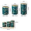 3 PCS Ceramic Airtight Jar Kitchen Canister Sets Cereal Dispenser Spice Organizer Rack Jars with Lid Food Storage Containers