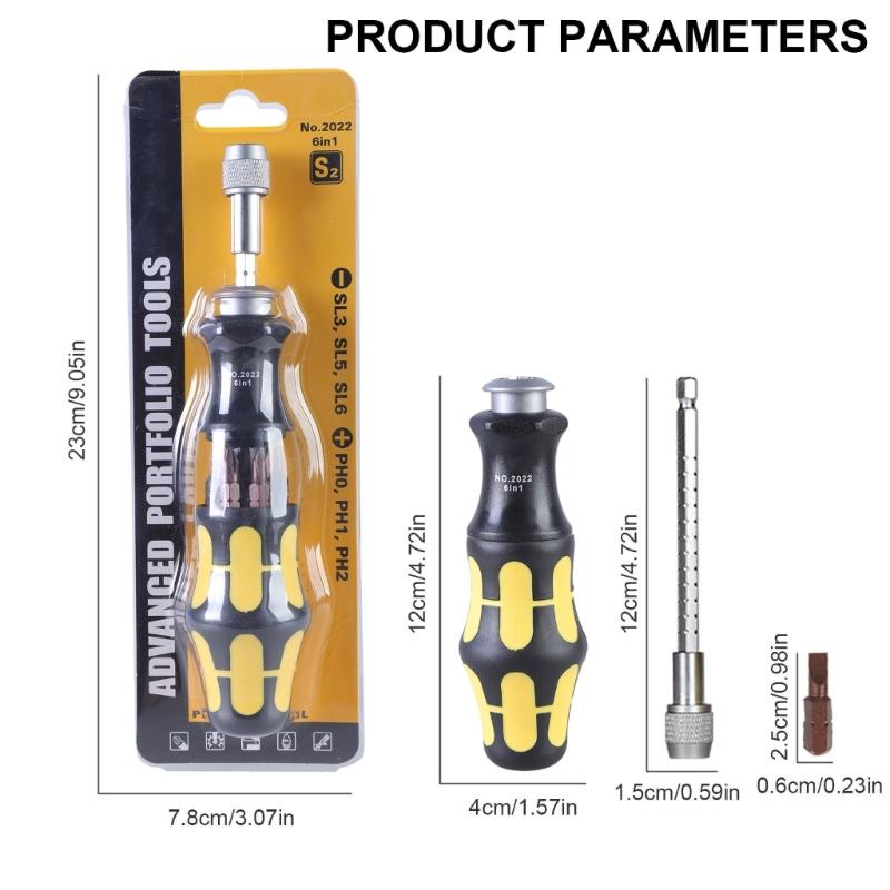Magnetic Ratchet Screwdriver Set,Multibit Ratchet Screw Driver,Ratcheting Screwdriver Telescoping Hand Tool