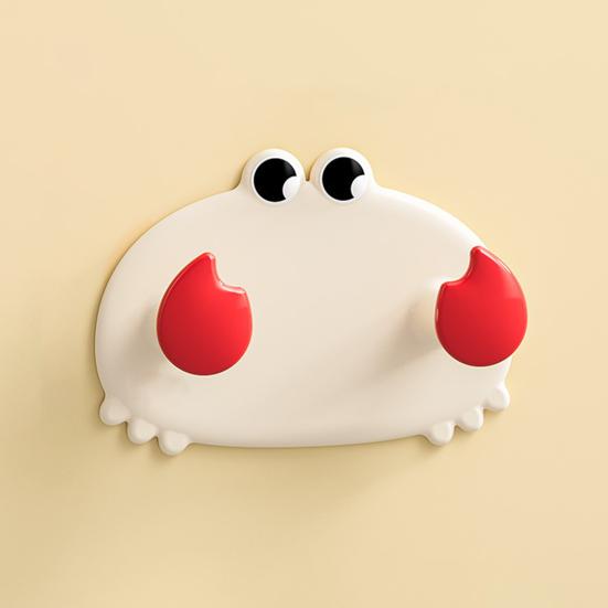 Badezimmer Handtuchhalter Aufbewahrungshaken Starke Tragfähigkeit Einfache Installation Cartoon Krabbenförmiger Wandhaken
