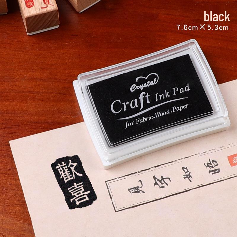 High-Grade Pearlescent Colorful Ink Pad Set: Learning, Large, Small, and Mini Sizes