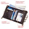 Humerpaul Genuine Leather Bifold Wallet For Men Slim RFID Blocking Credit Card Holder Credential Purse Zipper Coin Purse Male Money Bag