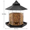 Eichhörnchensichere Vogelhäuschen im Pavillon, sechseckige Form, Futterspender für Wildvögel