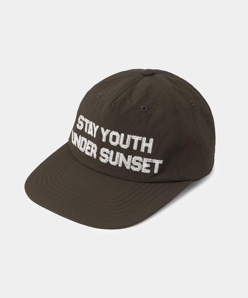 MAISON MINED Nylon Trucker Cap Brown