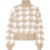 Vero Moda Womens/Ladies Houndstooth Turtle Neck Jumper