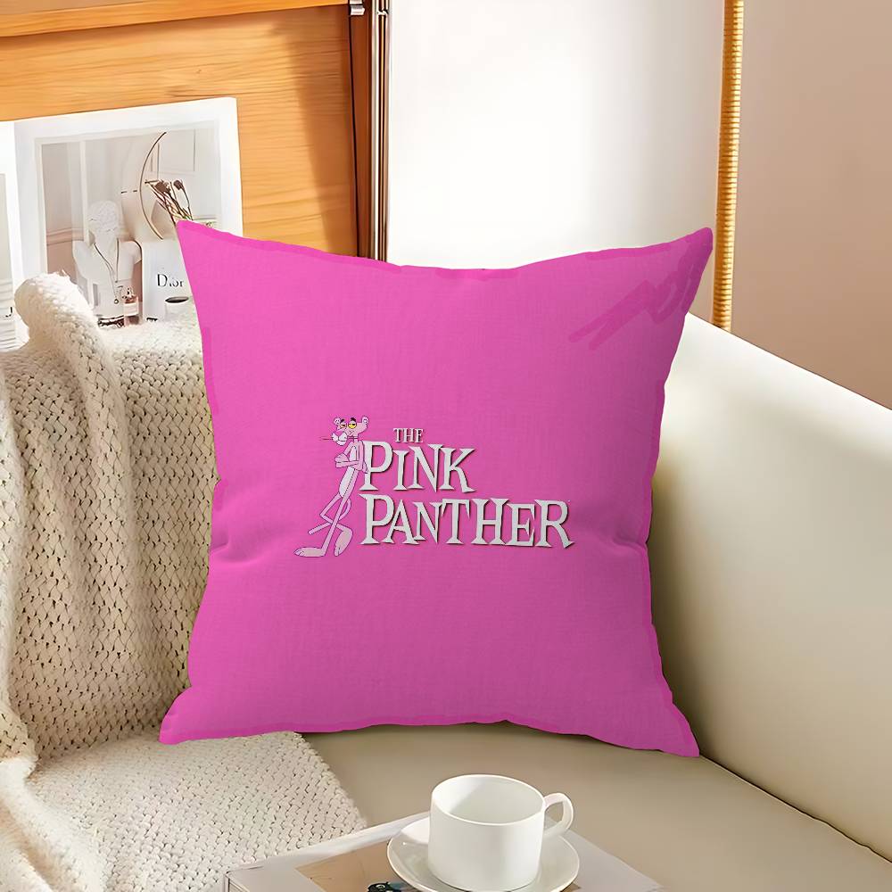 Cartoon P-Pink P-Panther Personalisierte Kissenhülle Kinderzimmer Wilde Party Deko Kissenbezug Kindergeburtstag Dusche Geschenk
