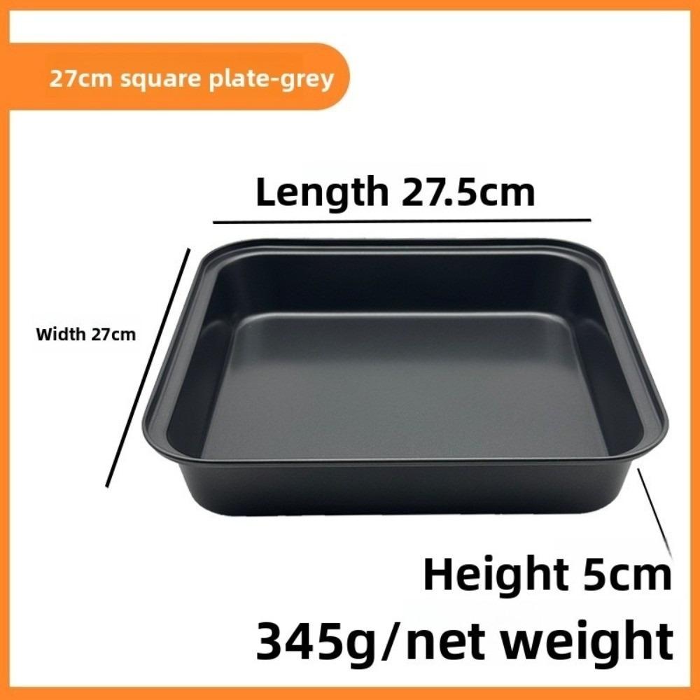 22cm 25cm 27cm Square Cake Pan Rust-resistant Lasagna Cooking Pan New Cake Baking Mold  Kitchen Use
