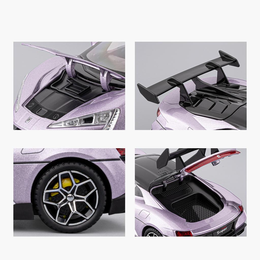 1/24 BYD Look UP U9 Supercar Legierungsmodellauto Spielzeug Diecasts Metallguss Sound und Licht Auto Spielzeug für Kinder Fahrzeug