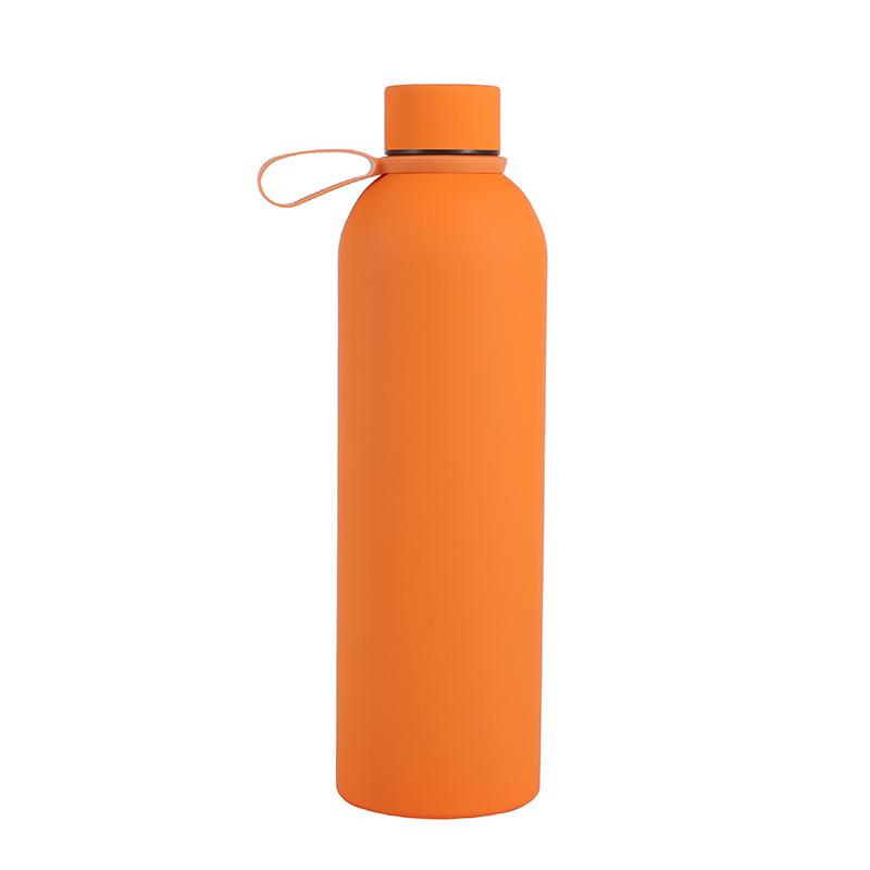 750ml Frosted Stainless Steel Sports Thermos Bottle with Narrow Mouth