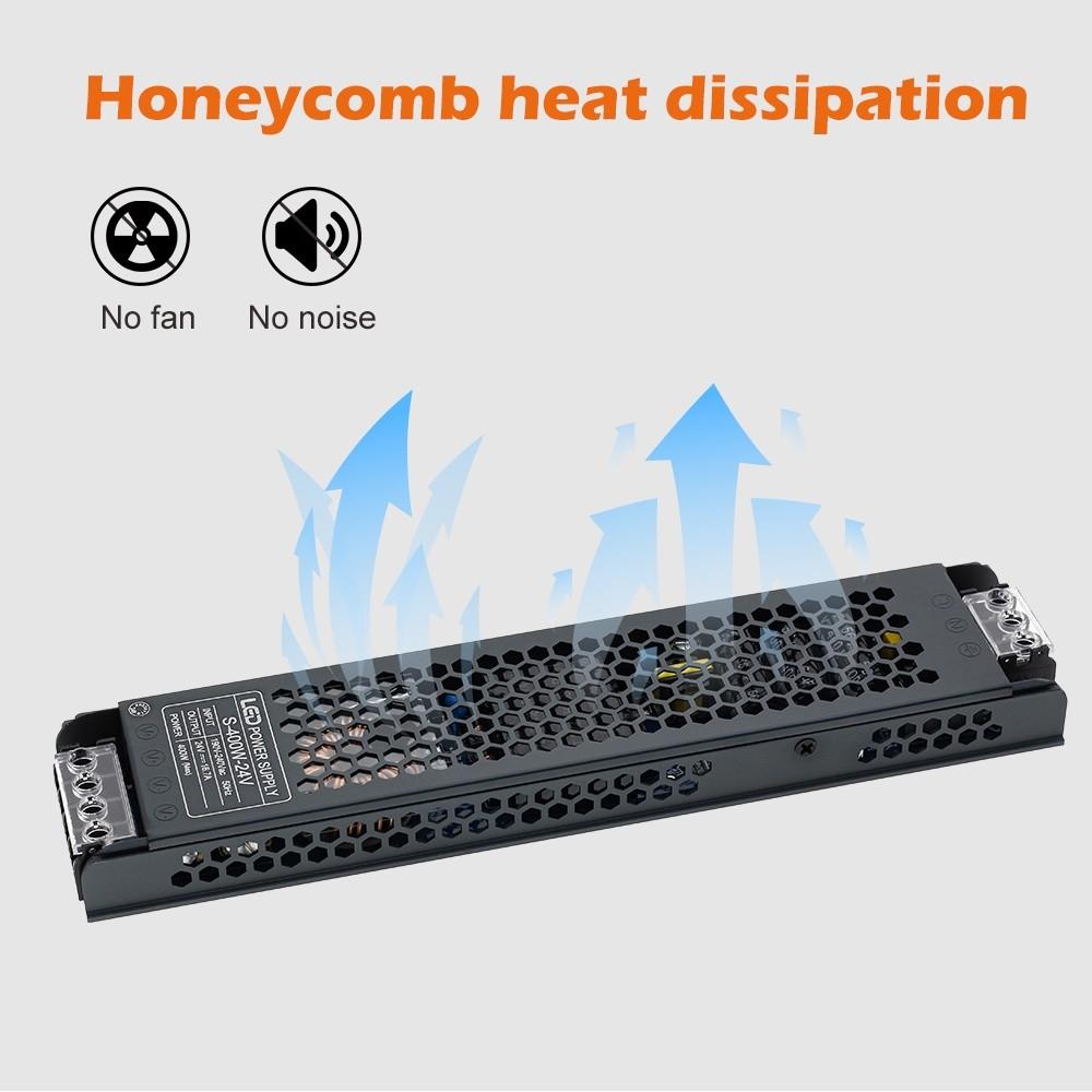 Upgrade Aluminium Alloy LED Driver Household 12V/24V Power Supply Portable Light Transformers for LED Light Strip