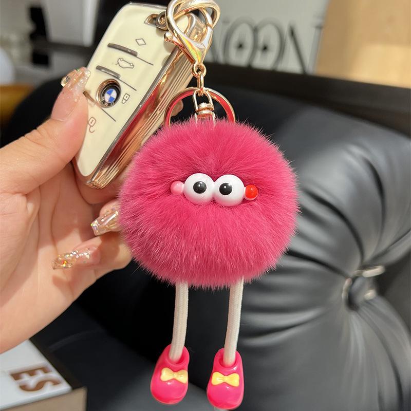 Mignon Jouets en Peluche Grands Yeux Porte-clés Dessin Animé Briquettes Porte-clés Longues Jambes Petite Briquette Porte-clés Pendentif Sac Suspendu Poupée Jouet