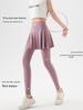 Two-Piece Look Leggings: Hip-Covering, Slimming Yoga Pants for Spring/Autumn 2026