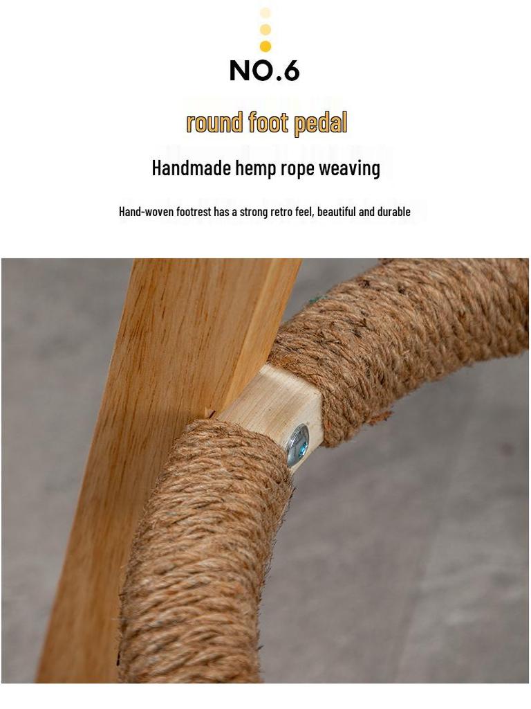 Nordic Solid Wood Swivel Bar Stool - Modern Minimalist Design for Home Bars