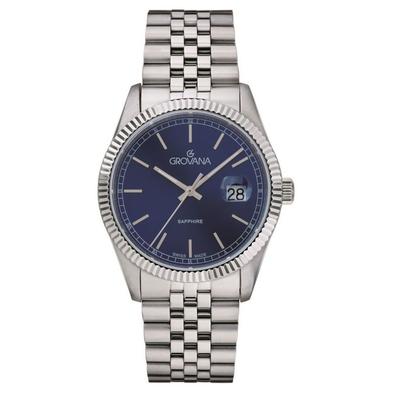 Kensington Royal Stainless Steel Blue Dial Quartz 1542.1135 Men's Watch