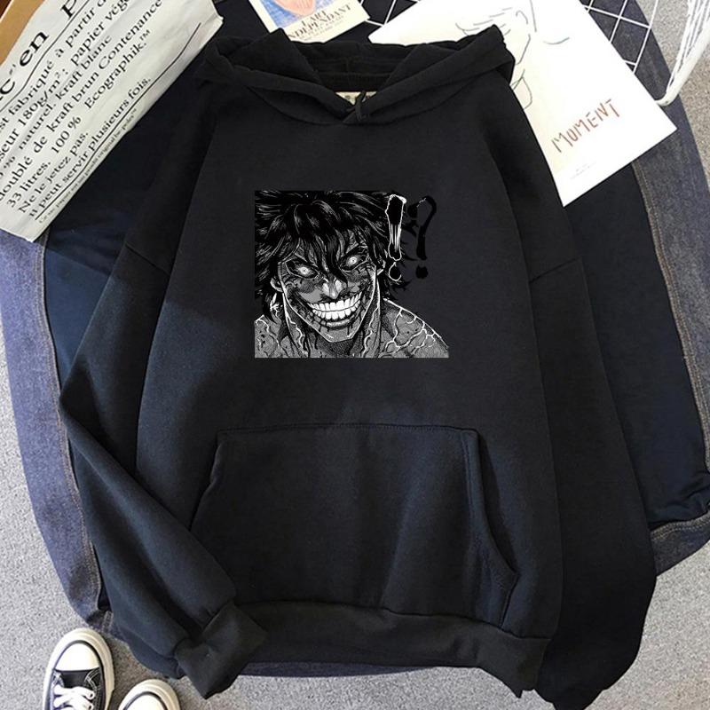 2026 Kengan Ashura Jun Sekibayashi Hoodie Japanisches Anime-Muster Gedruckt Herrenbekleidung Harajuku Mode Lässiger Pullover