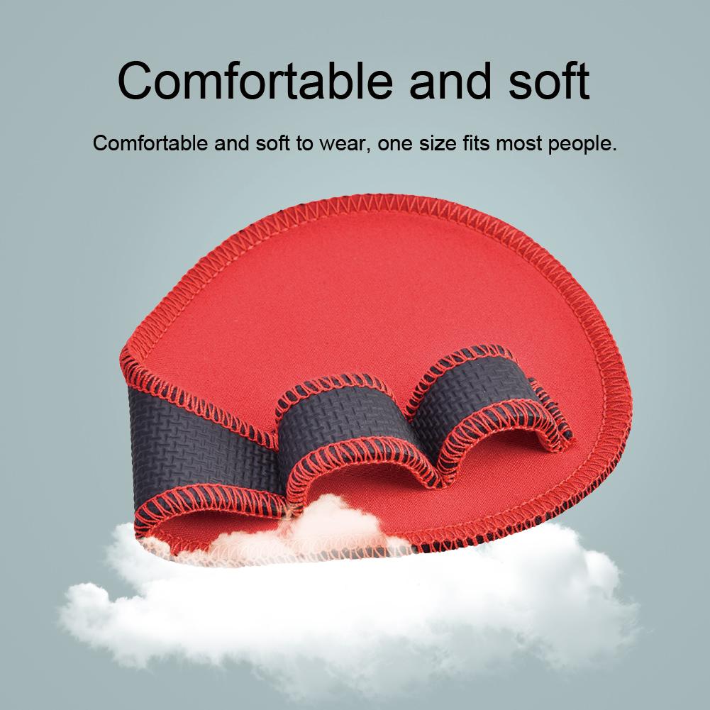 1 Pair Weight Lifting Weightlifting Protection Pads Gloves for Fitness Workout Exercise(Red)