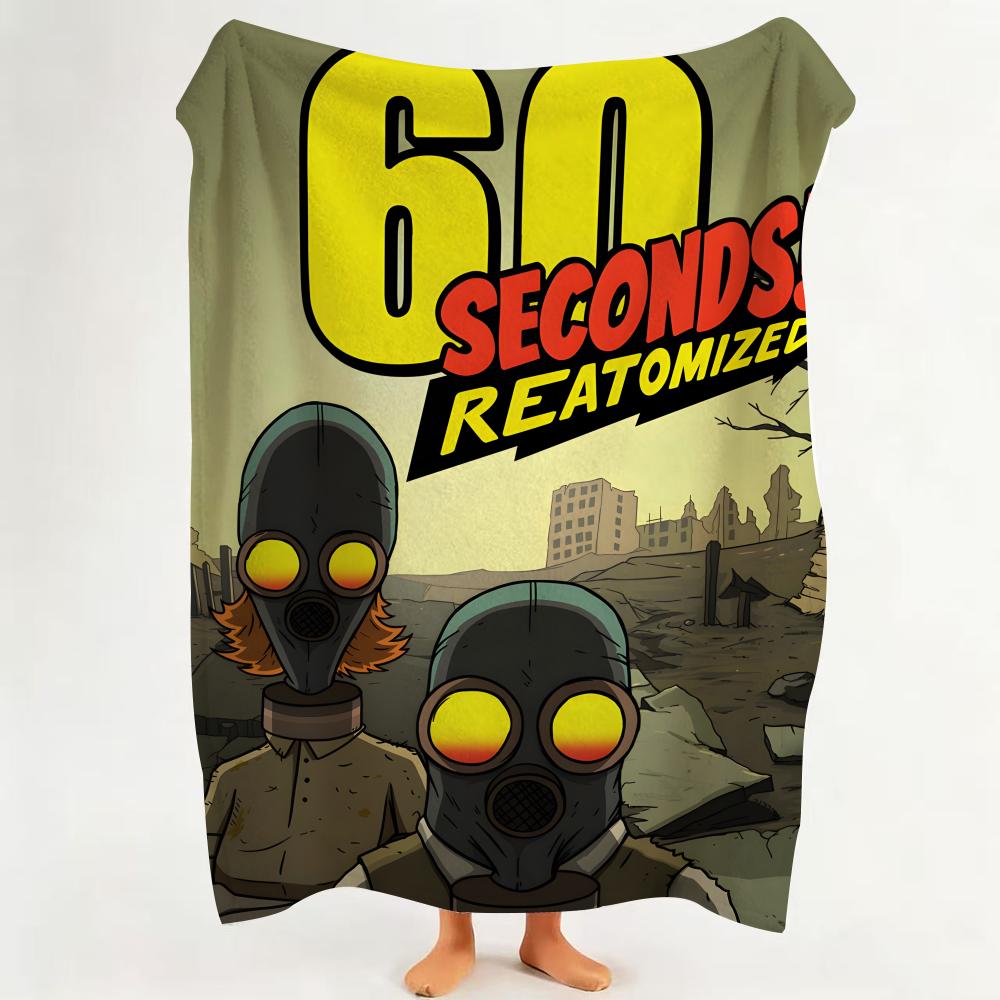 

game S Sixty S Seconds Throw Flannel Throw Blanket Suitable for Sofa Living Room Bedroom 75cmx90cm