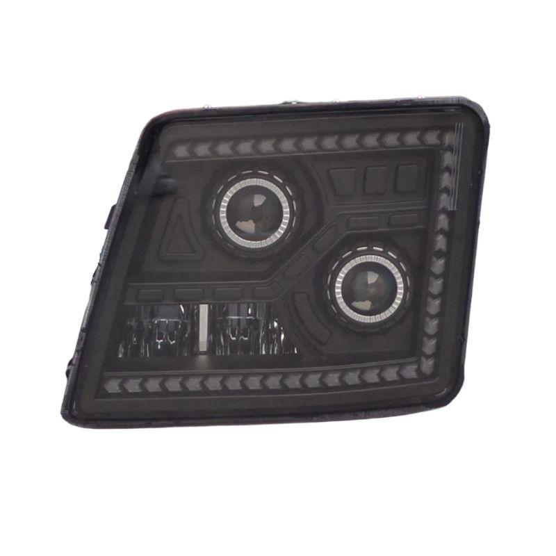 Man GTL H4-B Dump Truck LED Headlight Assembly: Dual-Lens High Brightness Spotlight Left Headlight