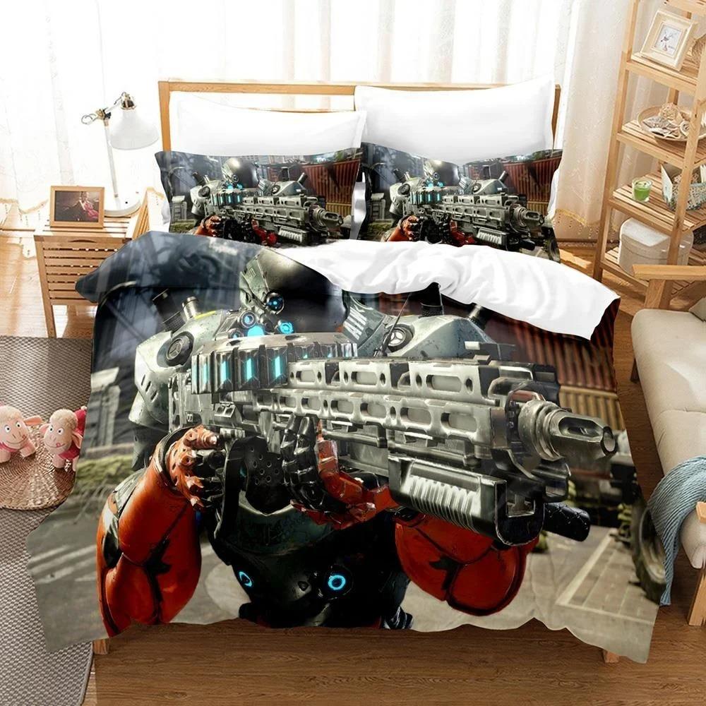 3D-gedruckte Spielbettlaken-Sets Exoprimal Bettwäsche-Set Einzelbett Twin Full Queen King Size Bettset Erwachsener Kind Schlafzimmer Bettbezug-Sets