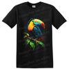Toucan Bird T Shirt Colorful Tropical Rainforest Art Nature Lover Graphic Tee