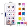 DanYun 110pcs Mini Flat Fuse Small Fuse Car Fuse 2A 3A 5A 7.5A