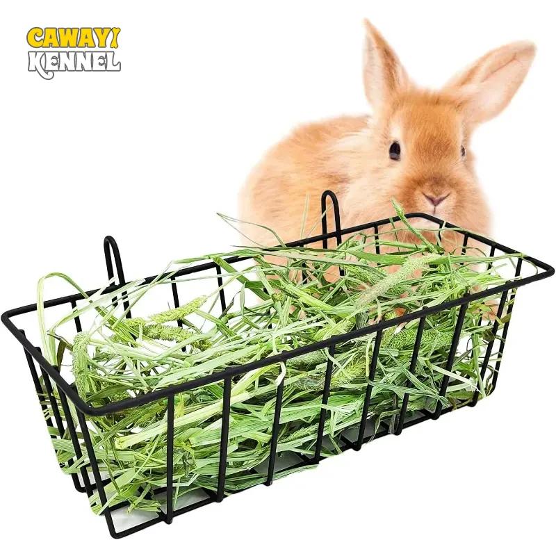 Kaninchenfutterkorb Grasgestell Kaninchengrasrahmen Heufütterer Kaninchenfeder Grasgestell Grasheuschale Gestell Tierfutterbehälter