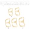 5 Pcs Reusable Oval Finger Splints Finger Support Brace Stabilizers Triggers Finger Splints for Broken Straightening