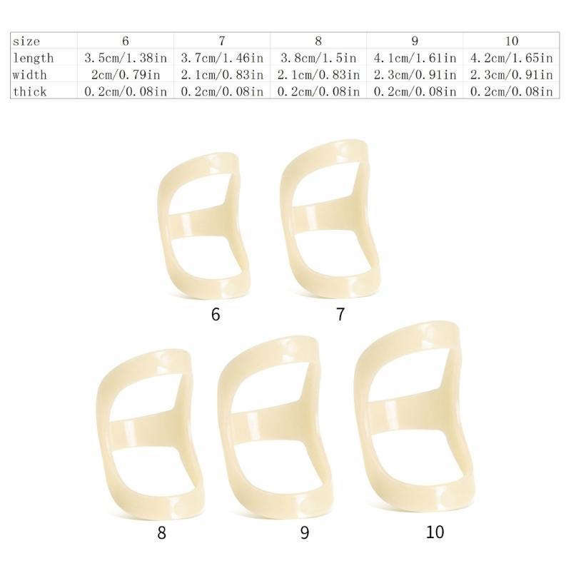 5 Pcs Reusable Oval Finger Splints Finger Support Brace Stabilizers Triggers Finger Splints for Broken Straightening