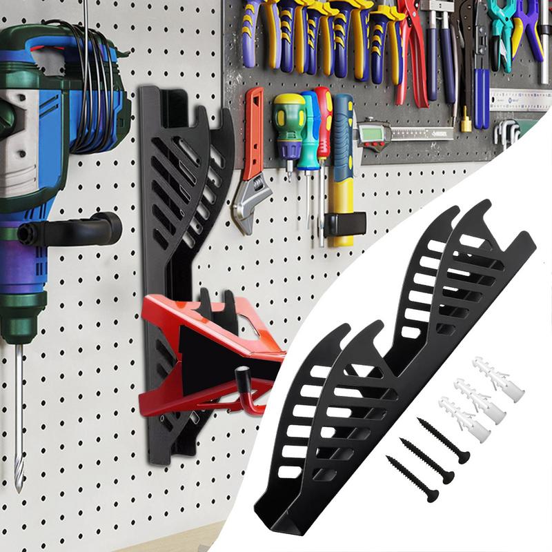 Jack Stand Storage Rack Wall Wall Mounted Steel Jack Stand Holder Vertical Storage Bracket High Load Capacity Space Saving