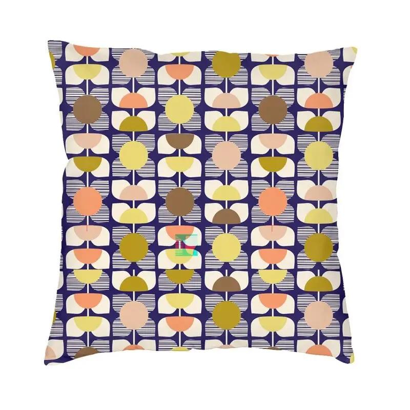 Orla Kiely Fabric Nordic Throw Pillow Cover Decoracion Salon Scandinavian Geometric Chair Cushion pillow covers decorative