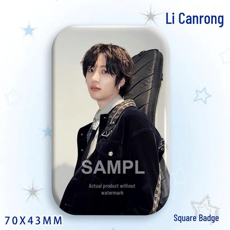 Li Canrong Concert Star Badge Laser Sticker Brooch Ornament