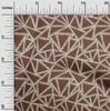 oneOone Baumwoll-Flex Brauner Stoff Geometrische Bastelprojekte Dekorstoff Bedruckt pro Yard 40 Zoll