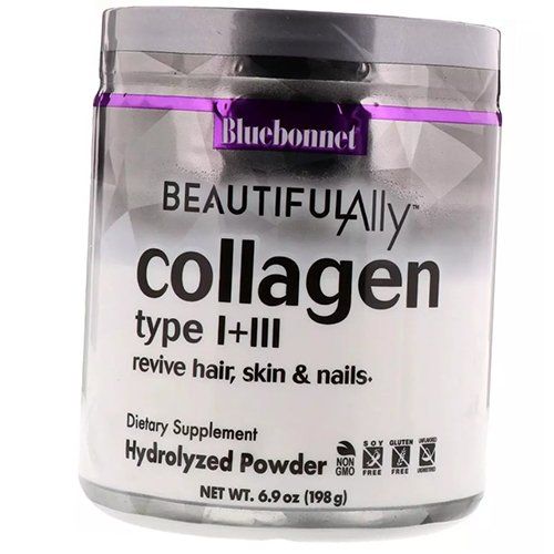 

Колаген 1 і 3 типу, Collagen Types I & III Powder, Bluebonnet Nutrition 198г (68393002) 198g