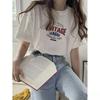 Letter Print T Shirt Harajuku Style Summer & Summer Women'S Graphic T-Shirts Short Sleeve Fashion Casual Sport Basic Clothes