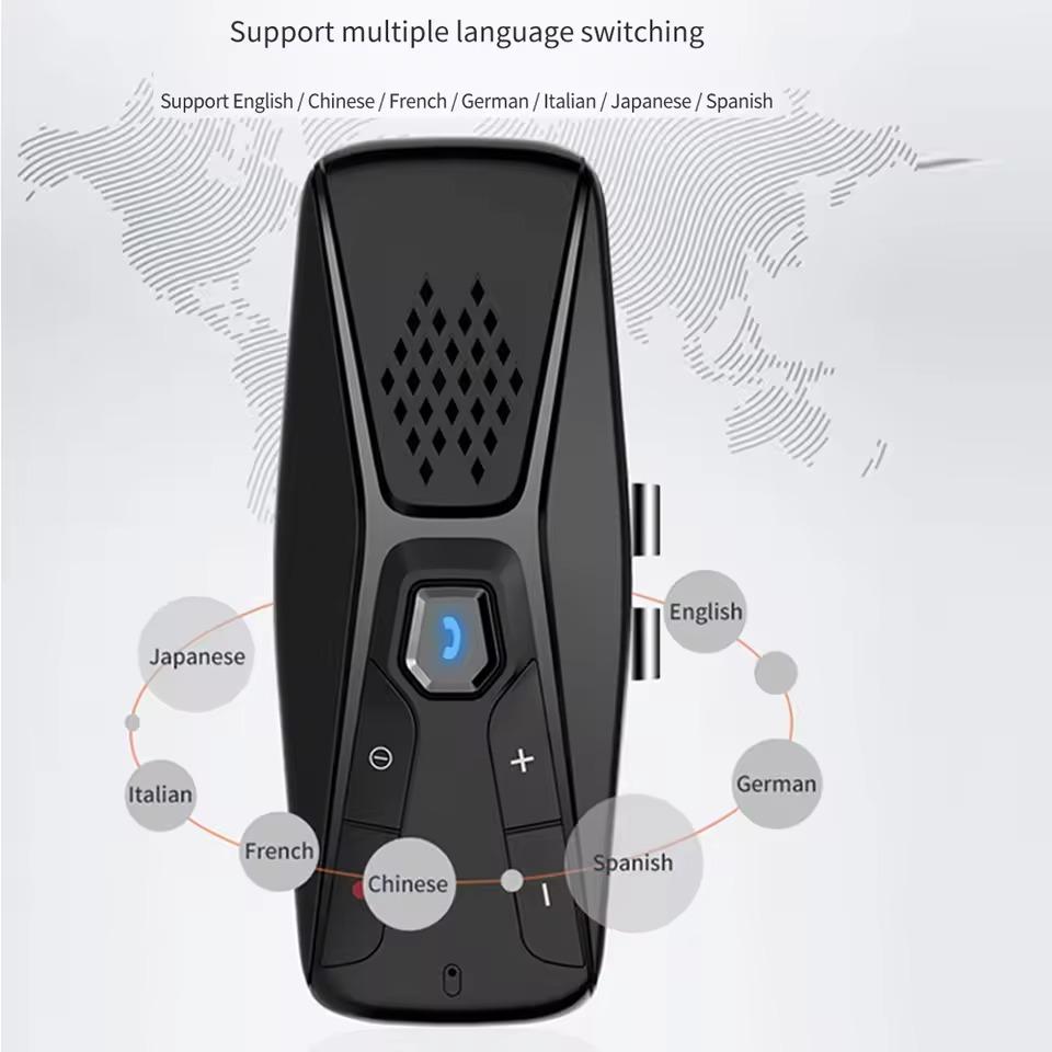 Car Handsfree Bluetooth 5.0 Sun Visor Handsfree Bluetooth Telephone Car Mobile Phone Wireless Stereo Mp3 Music Player