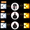 Powerful 2PCS Bulbs Dual Color LED Bulb Canbus Car Turn Signal Lamp