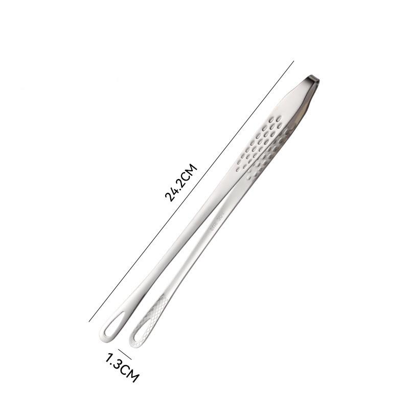 

304 Stainless Steel Food Clip Long Handle BBQ Bread Steak Meat Salad Picnic Party Non-Slip Portable Kitchen Baking Cooking Tools