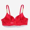 Women Bra Shiny Rhinestone Decor Underwear Cut-Out Lace Women's Lingerie B Cup