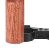 Kamera L Halterung für ZV E10 Aluminium Stativ Quick Release Platte mit Holz Griff 1/4 Zoll Gewinde H
